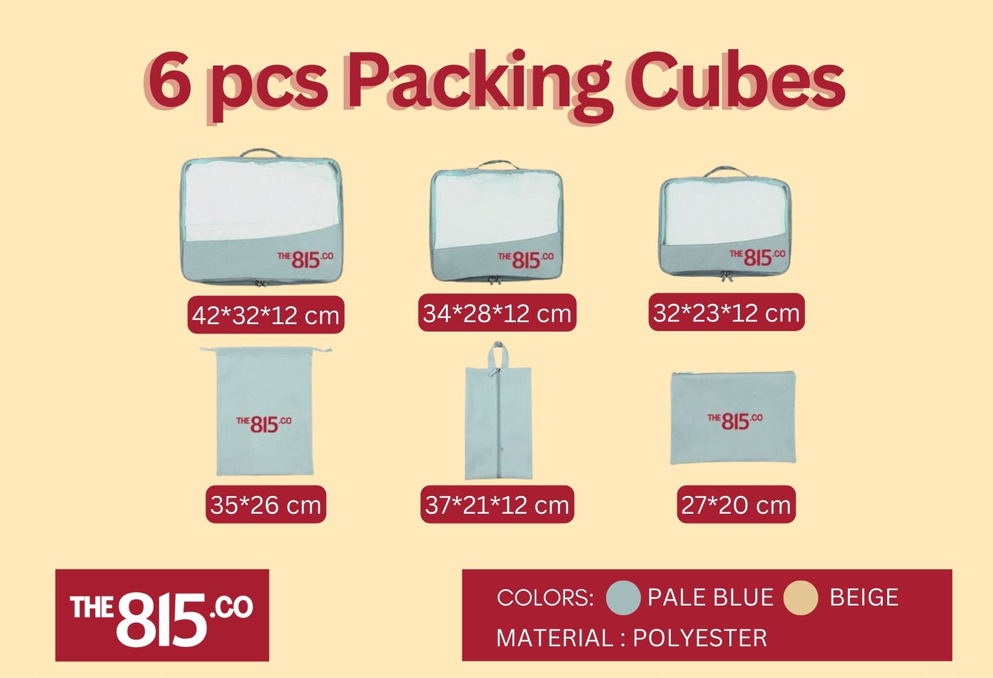 6in1/ 8in1 - Packing Cube Set