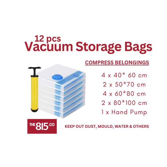 12 pcs Vacuum Storage Bag