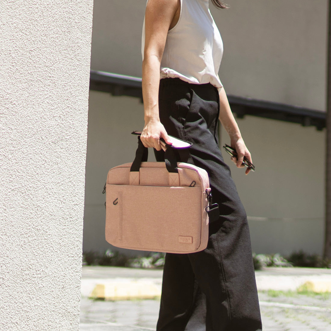The Serena Laptop Bag in Pink ( 2 sizes: 14" & 18" )