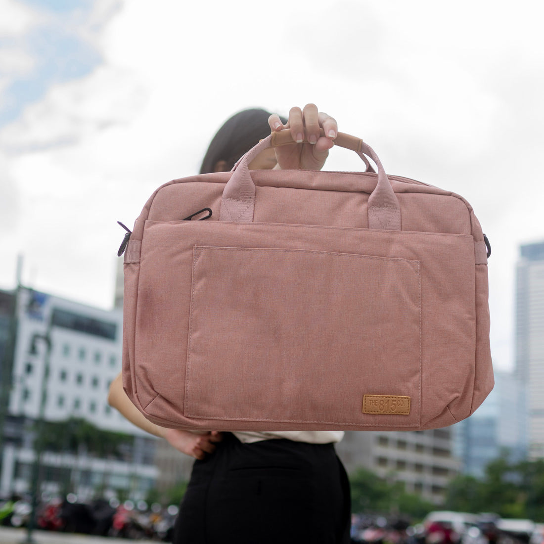 The Cyrus Laptop Bag 14" in Pink